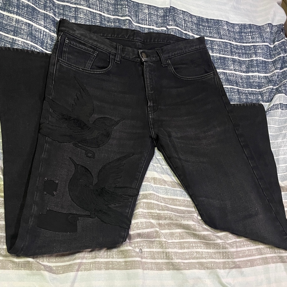 $ALE - Gucci Men's Jeans with Bird Embroidery